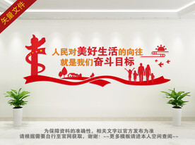 党的奋斗目标背景墙
