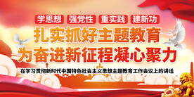 主题教育展板 党建展板