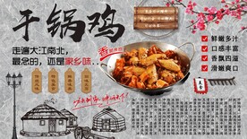 干锅鸡背景墙