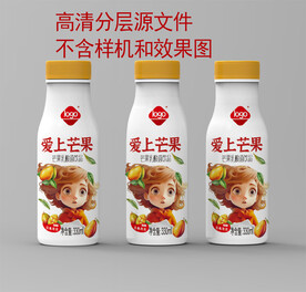 芒果乳酸菌酸奶饮料标签源文件