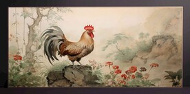 山水画装饰画无框画