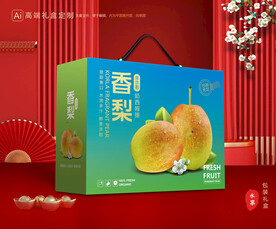 香梨礼盒 梨包装