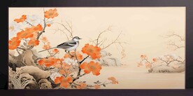 山水画装饰画无框画