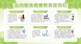 运动健身健康教育宣传栏