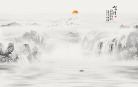 水墨国画山水画