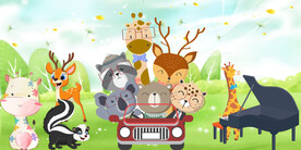 动物儿童房背景墙