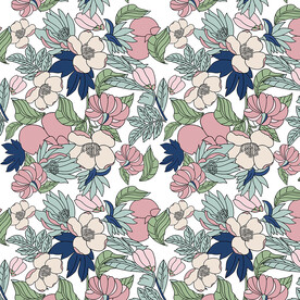 古风花卉花朵设计