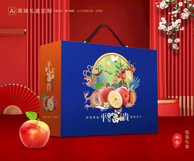 苹果包装 红富士礼盒