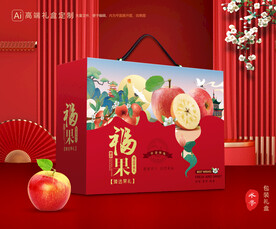 苹果包装 红富士礼盒