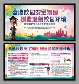 校园安全宣传展板