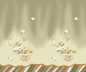 汉服绿色树枝树叶