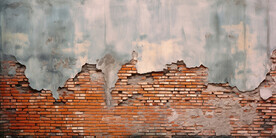 复古斑驳红砖水泥墙背景墙壁画