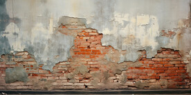 复古斑驳红砖水泥墙背景墙壁画