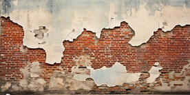 复古斑驳红砖水泥墙背景墙壁画
