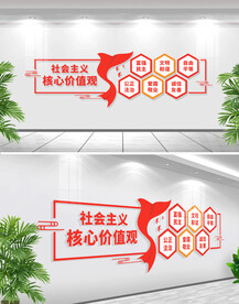 社会主义核心价值观文化墙