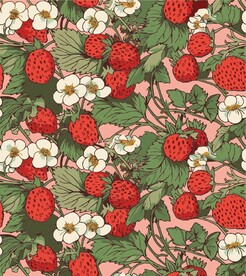 草莓化妆品包装素材矢量图