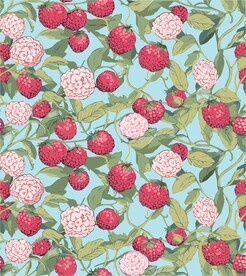 草莓水果矢量图案