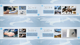 简洁科技企业时间线图文AE模板