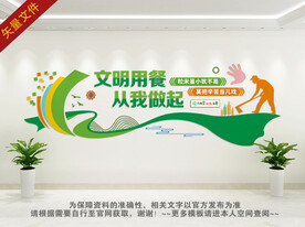 珍惜粮食文化墙 