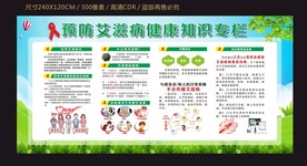 艾滋病防治宣传栏