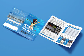 游泳健身预售宣传折页海报图片