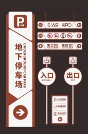停车场导视牌