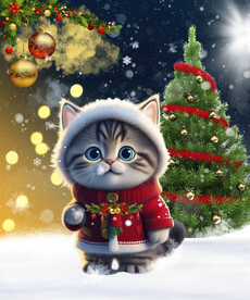 圣诞小猫咪