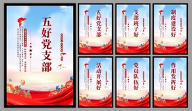 五好党支部海报