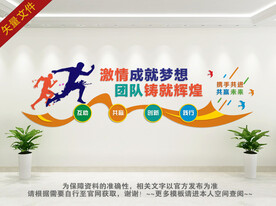 团队精神文化墙