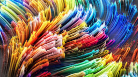 3d炫彩颜料粒子大爆炸背景