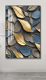 抽象树叶装饰画