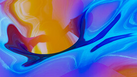 炫彩酸性玻璃质感流体渐变背景