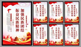 民族团结党建海报