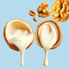 核桃牛奶奶花分层图