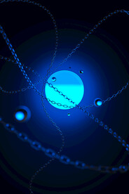 蓝色抽象3d造型