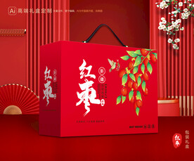 红枣包装 灰枣礼盒