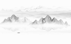 抽象水墨山水