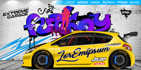 跑车机车背景墙