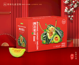 甜瓜礼盒 博洋蜜瓜包装