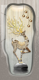 麋鹿装饰画梅花鹿装饰画