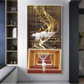 梅花鹿过道装饰画