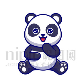 可爱卡通大熊猫