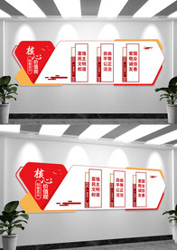 社会主义核心价值观党建文化墙