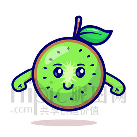 可爱卡通猕猴桃