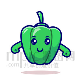 可爱卡通辣椒青椒
