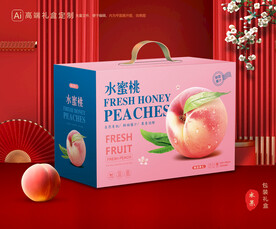 桃子包装 水蜜桃礼盒