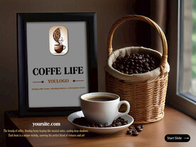 咖啡豆分层海报ai文档