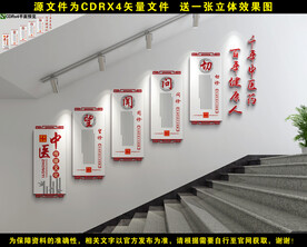 中医楼梯文化墙