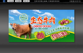 牛肉展板
