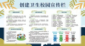 创建卫生校园宣传栏